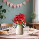 thumbnail image 5 of Ramo de flores artificiales rojas para decoración de día de la madre, adorno de fiesta bouquet, 5 of 6