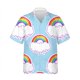 thumbnail image 3 of Camisas con estampado 3D de la bandera del arcoíris LGBT para hombres y mujeres, blusas de manga corta con solapa, estilo callejero, a la moda, con personalidad, para verano, 3 of 5