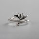 thumbnail image 5 of Personality Angel Devil Wings Open Ring For Men And Women Dragon Wing Arrow Adjustable Black White Couple Ring 2 Pcs, 5 of 5