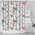 thumbnail image 2 of Waterproof Pioneer Shower Curtain 72x84 Inch Colorful Floral Polyester Unique Shower Curtain for Bathroom Hotel Home Decor with 12 Plastic Hooks, 2 of 5