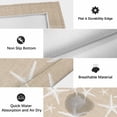 thumbnail image 6 of Coastal Starfish Outdoor Rug for Patio/Deck/Porch, Non-Slip Large Area Rug 5 x 7 Ft, Summer Ocean Waves Ombre Sea Beige Indoor Outdoor Rugs Washable Area Rugs, Reversible Camping Rug Carpet Runner, 6 of 8