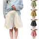 thumbnail image 5 of Odeerbi 1-11 Años Niñas Verano Lino Pantalones Cortos Pata Ancha Casual Transpirable Color Sólido Lindo Ocio Pantalones Cortos, 5 of 5