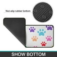 thumbnail image 6 of Colorful Dog Paw Footprint Kitchen Rugs Sets Of 2,Anti Fatigue Kitchen Mat Rugs Non Slip Washable,Decorative Kitchen Floor Mats for Kitchen,Sink,Laundry,17"X30"+17"X47", 6 of 7