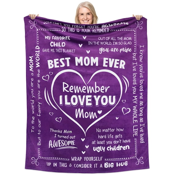 1 Pcs Gifts For Mom, Mother's Day, Christmas, Valentines Day, Birthday Gifts - Mom Gifts, Mother Gifts For Mom To Be, First Mom, New Mom Gifts For Women - Throw Blanket