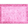 thumbnail image 1 of Ahgly Company Indoor Rectangle Abstract Pink Modern Area Rugs, 2' x 4', 1 of 4