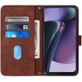 thumbnail image 4 of for Moto G Stylus 5G 2023 Wallet Case with Card Holder Leather with Kickstand Card Slots Phone Case Durable Magnetic Closure Shockproof Protective Cover Case for Moto G Stylus 5G 2023 Brown YBS, 4 of 10