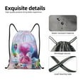 thumbnail image 4 of Pofeuu Trolls Band Together pour Sac à Cordon 210D Résistant à l'Eau Design Compact Pliable Gym Yoga Essentiels de Voyage Léger Sac à Main-Petit, 4 of 6