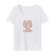 thumbnail image 1 of Camiseta de mujer verano clásico streetwear cuello redondo camiseta para viajes viaje a la playa, 1 of 7