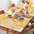 thumbnail image 2 of Golden Retrievers and Pioneer Flower Summer Placemats Table Placemats Set Of 4-Linen Kitchen Washable Placemats Table Mats 12x18 Inch Non-Slip Heat Resistant, 2 of 6