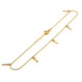 thumbnail image 2 of Pulsera Tobillera Casa del Anillo LLAVES ORO Solido 14K, 2 of 3