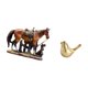 thumbnail image 5 of Figura de caballo,Figura coleccionable de caballo en miniatura,Figura de pájaro,Figura de pájaro dorado,decoración para el hogar,estatua de animal,Estatuas decorativas de pájaros, 5 of 8