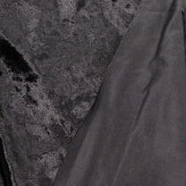 Efavormart 5 Yards Velvet Fabric Bolt 65" Wide Fabric Roll Black Soft Touch Velvet Fabric
