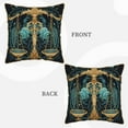 thumbnail image 2 of ZNDUO Throw Pillow, 16"x16" Bed Pillow and Couch Pillows - Indoor Decorative Pillows，Libra Throw Pillow, 2 of 8