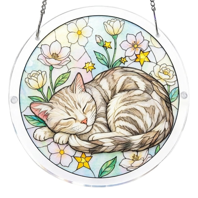 Tong Acrylic Puzzle Style Colored Glass Style Hanging Featuring Unique Irregular Shapes As Home Art Which Can Be Installed On Windows