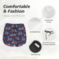 thumbnail image 4 of Yiaed Fire Truck 1 Print Women's Running Shorts with Liner 3 Zipper Pockets Elastic Workout Athletic Gym Yoga Shorts-XX-Large, 4 of 7