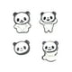 thumbnail image 1 of EeaseMX Juego de 4 moldes para galletas con forma de panda, utensilios creativos para hornear cupcakes, postres y chocolate (mixtos), 1 of 7