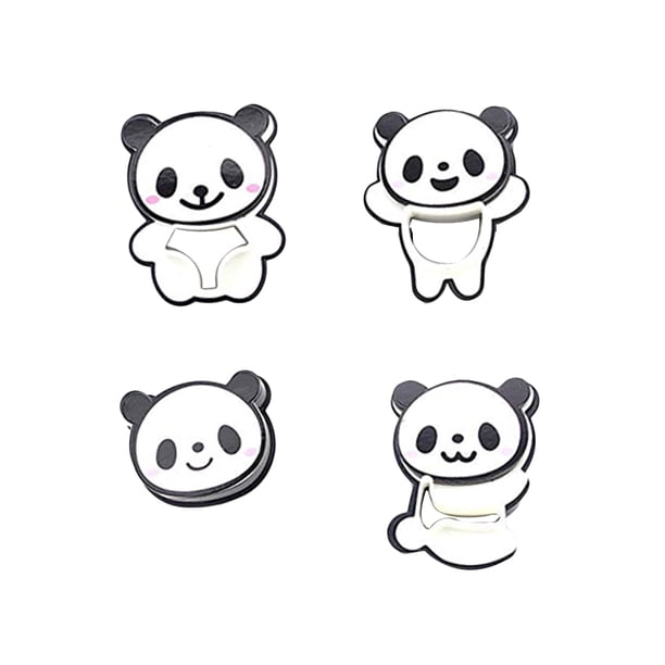 EeaseMX Juego de 4 moldes para galletas con forma de panda, utensilios creativos para hornear cupcakes, postres y chocolate (mixtos)