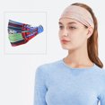 thumbnail image 4 of Sonducket Ciclismo diadema elástica estampado pañuelo para la cabeza nudo torcido mujeres diadema tenis Bandana regalo para Yoga deportes Accesorio para el cabello color geométrico Sonducket AP009760-10, 4 of 6