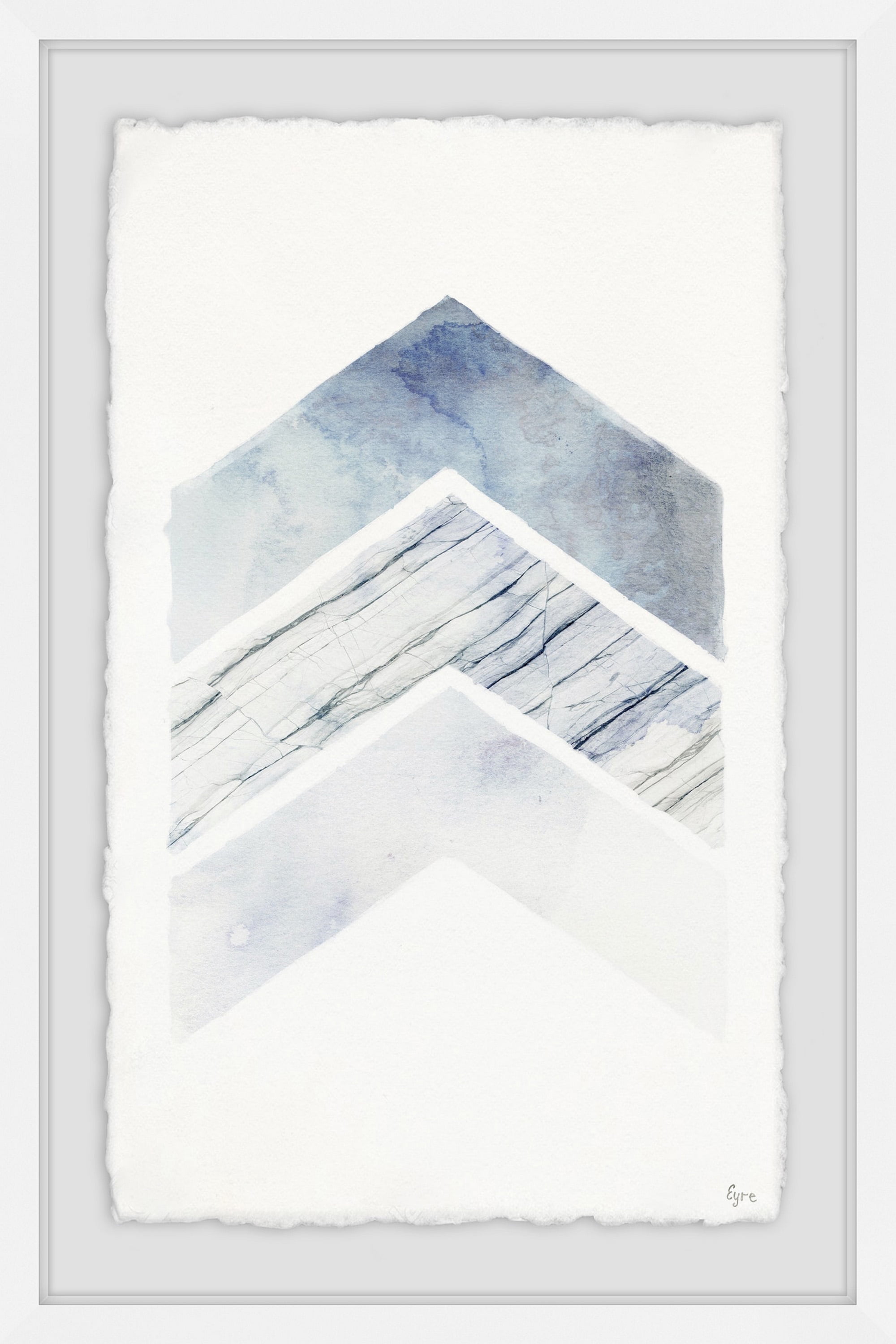 Patterned Arrows Framed Painting Print
