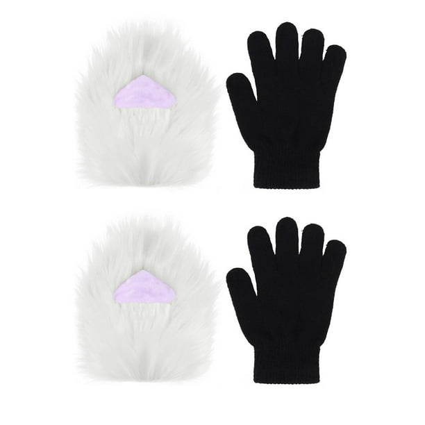 Patas peludas, accesorios para disfraces de cosplay, cómodas patas de fursuit para juegos de rol. Púrpura