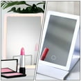 thumbnail image 3 of MasteelfCA 1 Ensemble de Miroir de Maquillage Pliant à LED, Miroir Portable en PU avec Lumière pour Maquillage, 3 of 7