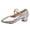 Silver, variant on Women Pumps Traditional Shoes Heel Design Elegant Dancing Shoes Classic Bridal Shoes Buckle Decoration Fashionable Ballerinas For Dance And Formal Events ,Us Size:7