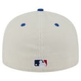 thumbnail image 4 of Men's New Era Cream/Royal Chicago Cubs Two-Tone Corduroy 59FIFTY Fitted Hat, 4 of 6