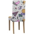 thumbnail image 2 of RYLABLUE Hobby Background Crafting Tools Pattern Stretch Chair Cover Protector Selle Slipcover pour Salle à Manger Hôtel Wedding Party Set de 1, 2 of 5