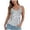 v#41White183, variant on Rggeeun Women Tank Tops Flowy Camisole Plaid Pattern V Neck With Spaghetti Strap & Front Buttons Relaxed Fit For Summer Evening Party Elegant Sleeveless,Blue,M