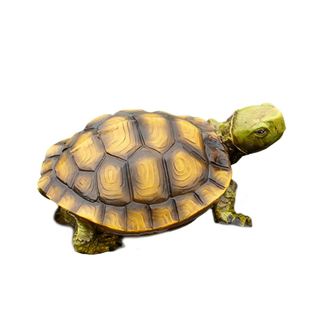 S SERENABLE Statue de Tortue de Jardin Collection Figurine en Résine pour Étang Cour Piscine Style A