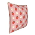 thumbnail image 2 of Haiem Strawberry Print Velvet Soft Solid Decorative Square Throw Pillow Covers Set with Elegant Piping Christmas Cushion Case for Sofa Bedroom Car-18"x18", 2 of 8
