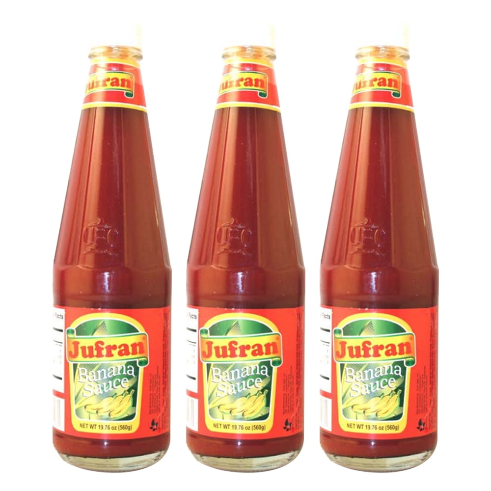 Jufran Brand Banana Ketchup Regular Flavor 560g (19.76oz) 3 Bottles