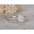 thumbnail image 2 of 1.25 Carat Solitaire Wedding Ring with Man made diamond moissanite and Man made diamond moissanite with 18k Gold Plating, 2 of 4