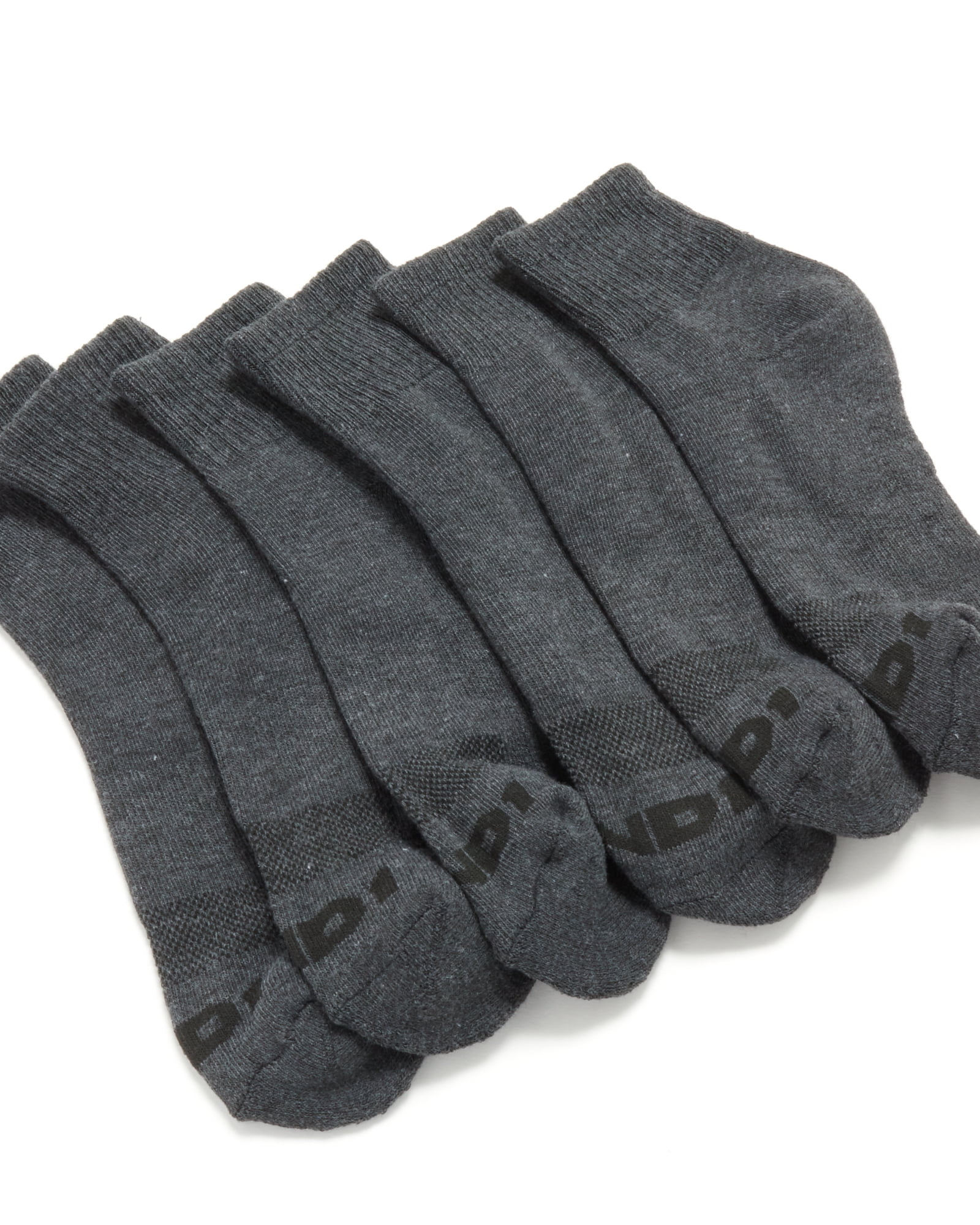 Buy Apana men 10 pairs performance quarter cushion socks black grey Online