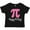 AB-Black, variant on Happy Pi Day Pink Math Symbol Girls Toddler T-Shirt