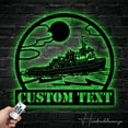 thumbnail image 4 of Handmadetneonsign Custom Tugboat Metal Wall Art LED Light, Personalized Pillow Sailor Captain Name, 4 of 5