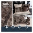 thumbnail image 3 of Funda Duvet Invernal Afelpada Doble Vista con Fundas de Almohada Esquimal (Multicolor Café, king Size), 3 of 5