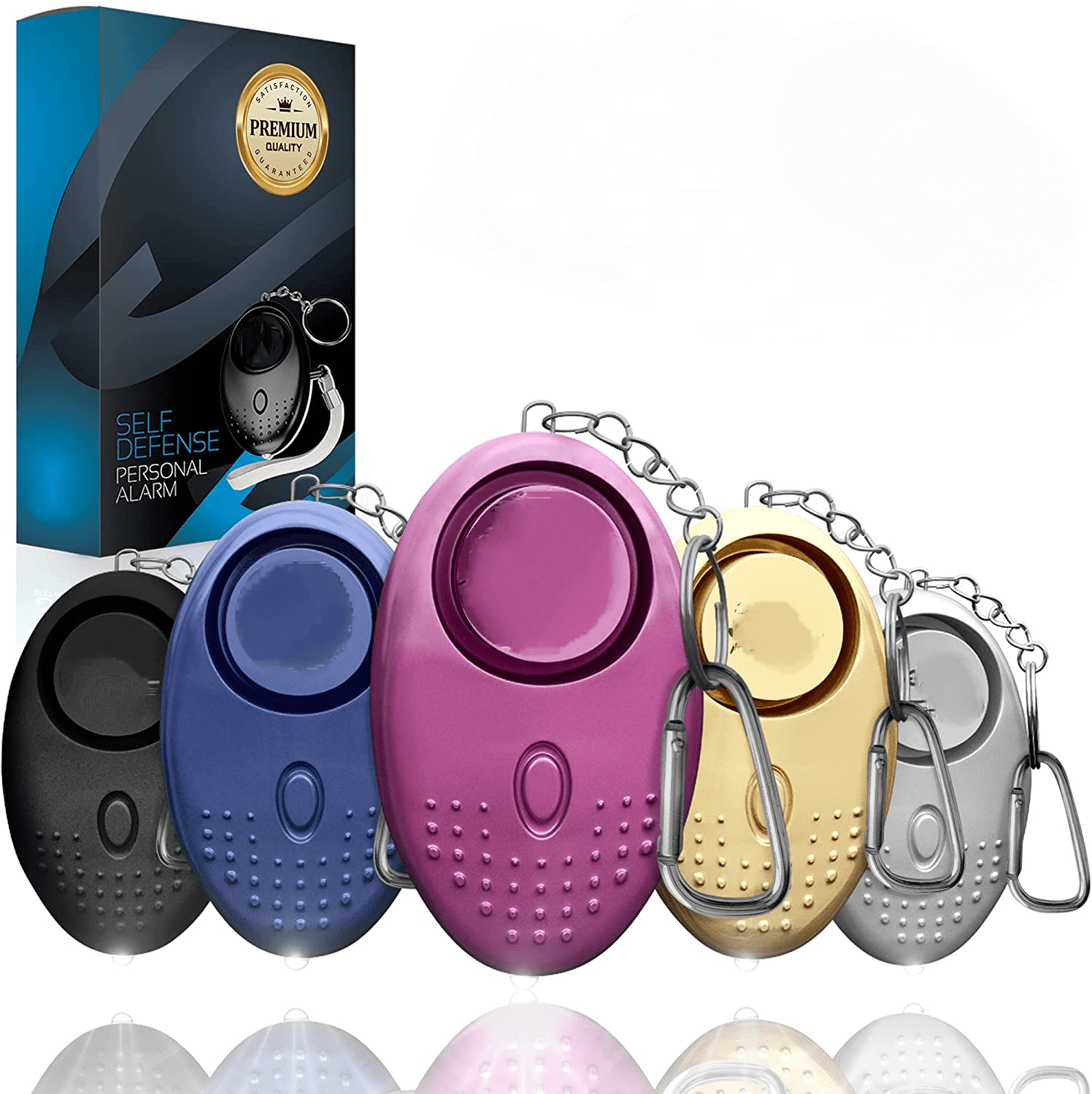 AMIR Safety Keychain Set for Women and Kids, 10 Pcs Safety Keychain  Accessories, Self Defense Keychain Set for Girls with Safe Sound Personal  Alarm