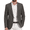 Dark Gray, variant on COOFANDY Men's Casual Stylish Blazer Elegant Solid Suit Jackets Slim Fit Sport Coats for Wedding Prom Party