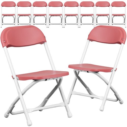 Flash Furniture Kids Plastic Folding Chair, Pack of 10 - Walmart.com - Walmart.com
