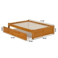 thumbnail image 6 of HomeStock Lakeside Living Full Solid Wood Platform Bed with Footboard & Full Trundle in Light Toffee, 6 of 6