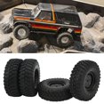 thumbnail image 4 of 1.9 Inch RC Tires, RC Car Tyre 4Pcs Wear Resistant Stable Rubber Excellent Grip  For RC Off Road Vehicles For RC Crawler Black,Red,White, 4 of 8