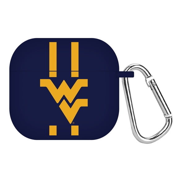 West Virginia Mountaineers HD Case Cover Compatible with Apple Airpods Gen 4 (Stripes) by Affinity Bands