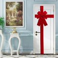 thumbnail image 4 of Cinta grande para puerta de armario lindejuan 24 x 33 cm lazo rojo grande decoración para fiestas navideñas, 4 of 5