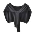 thumbnail image 1 of sweethay Mantón de senderismo de invierno para mujer, pañuelo de estilo informal para banquete de boda, capa transpirable, Poncho para mujer, Accesorios de disfraces Negro sweethay AP013386-04, 1 of 6