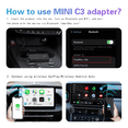thumbnail image 5 of Mini C3 Wireless CarPlay Android Auto Adapter 2 in 1 Compatible with Wired CarPlay and Android Auto Vehicles,1 * CarPlay Adapter,Black, 5 of 5