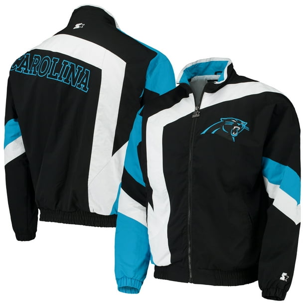 Carolina Panthers Starter Throwback Star FullZip Jacket Black/White