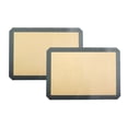 thumbnail image 1 of Bandeja para hornear de fibra de vidrio de alta temperatura, estera de silicona para horno, antiadherente, 0,7 mm, 30x21cm, 2 uds., 1 of 5