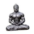 thumbnail image 1 of Flynix Mini Buddha Statue Portable Retro Buddhism Figure for Landscape Office Decor black, 1 of 10