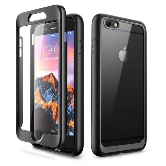 SUPCASE Unicorn Beetle Style Series Case for iPhone 6S Plus 5.5 inch, Premium Hybrid Protective Clear Case with Built-in Screen Protector for iPhone 6S Plus (Black)